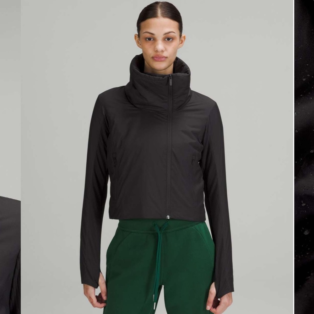 Lululemon black city sleek jacket size 4